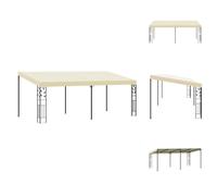 vidaXL Pavillon mural 6x3x2,5 m Blanc crème - Pavillons & Tentes de réception