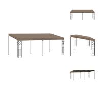 vidaXL Pavillon mural 6x3x2,5 m Taupe - Pavillons & Tentes de réception