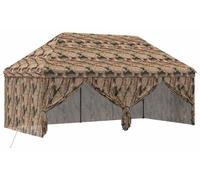 vidaXL, Pavillon pop-up avec 4 parois, dimensions 3 x 6 mètres, camouflage forêt