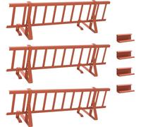 vidaXL Pelle à neige pour toit Rouge 300 x 29,5 x 34,5 cm Acier