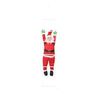 vidaXL Père Noël Suspendu sur échelle Rouge 30 x 15 x 170 cm Polyester