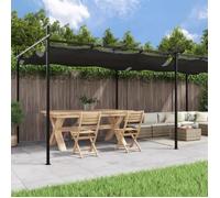 vidaXL Pergola avec toit coulissant anthracite 589x292x230 cm