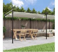 vidaXL Pergola avec toit ouvrant Crème 589x292x230 cm