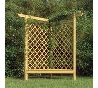 vidaXL Pergola d'angle en bois de pin imprégné avec banc 166x81x174 cm