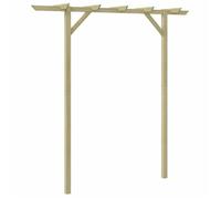 vidaXL Pergola de jardin en bois 200x40x205 cm – voûte pour rosiers et plantes grimpantes