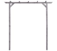 vidaXL Pergola de jardin 200x40x205 cm Bois de pin imprégné Résistante à la pourriture Gris