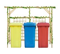 vidaXL Pergola jardin poubelles - Bois de pin