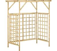 vidaXL Pergola pour 2 poubelles Bois de pin imprégné