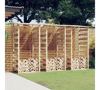 vidaXL Pergolas avec toits 3 pcs - Bois de pin imprégné