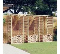 vidaXL Pergolas avec toits 3 pcs - Bois de pin imprégné
