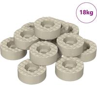 vidaXL Pied de chaise Protecteur de sol 18000 pcs Transparent Ø 15 x 16 mm
