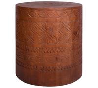 vidaXL Pied de Parasol 21 kg Marron Bois d'acajou Massif