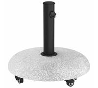 Pied de parasol vidaXL 21 kg, béton gris clair, rond