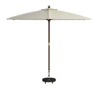 Pied de parasol vidaXL 30 kg, noir granit et acier inoxydable, rond