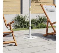 vidaXL Pied de parasol blanc 40x40x32 cm Fonte