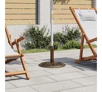 vidaXL Pied de parasol Bronzes 44x44x31 cm Fonte