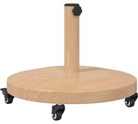 vidaXL Pied de parasol en bois clair 48 x 48 x 32 cm