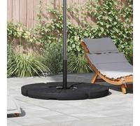 vidaXL Pied de parasol en éventail 4 pcs. noir
