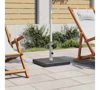 vidaXL Pied de parasol Granit 28,5 kg Carré Noir