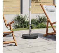 vidaXL Pied de parasol Granit 28,5 kg Rond Noir