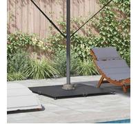 Vidaxl Pied de parasol Gris foncé 100 x 100 x 4 cm Acier