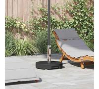 vidaXL Pied de parasol Noir Ø 45 x 37,5 cm Granite