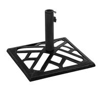 vidaXL Pied de parasol noir 44x44x31 cm Fonte