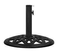 vidaXL Pied de parasol noir 44x44x32 cm Fonte