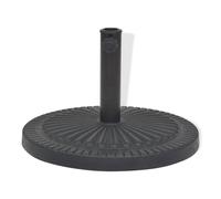 vidaXL Pied de parasol Rond Résine 29 kg Noir