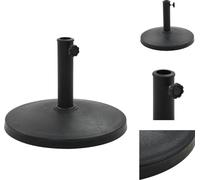 vidaXL Pied de parasol Rond 10 kg Noir Polyrésine - Pied de parasol