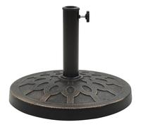 vidaXL Pied de parasol Rond 13 kg Bronze Polyrésine