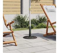 vidaXL Pied de parasol vert 40x40x32 cm Fonte