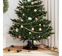 vidaXL Pied de Sapin de Noël Noir 40 x 40 x 21 cm Acier