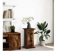 vidaXL Piédestal avec rangement chêne fumé 31x30x60 cm bois ingénierie