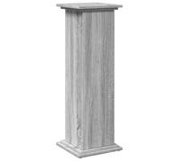 vidaXL Piédestal avec rangement sonoma gris bois d'ingénierie, vitrine, présentoir, étagère de présentation, stand d'exposition, table d'extrémité