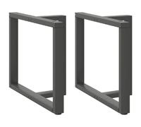 vidaXL Pieds de table à manger en T 100x35 cm