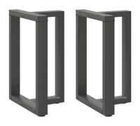 vidaXL Pieds de table à manger forme de T 2 pcs 60x35x(72-73) cm acier