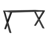 vidaXL Pieds de Table Basse Cadre en X, Pieds de Table d'Appoint, Pieds de Table d'Extrémité Salon Maison Intérieur, 90x30x43 cm Acier