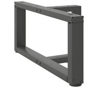 vidaXL Pieds de table basse forme de T 2pcs anthracite 60x25x(30-31)cm