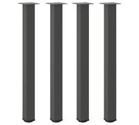 vidaXL Pieds de Table de Bar 4 pièces Anthracite 100-102 cm Acier