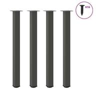 vidaXL Pieds de table de bar 4 pièces 110–112 cm Anthracite Acier