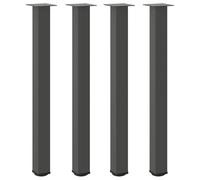 vidaXL Pieds de Table de Bar 4 pièces Anthracite 90-92 cm Acier