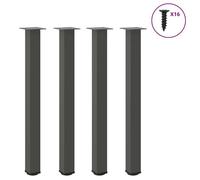 vidaXL Pieds de Table de Bar 4 pièces Anthracite 90-92 cm Acier