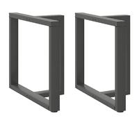 VidaXL Pieds de table T 70x35 cm