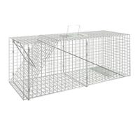vidaXL Piège à animaux 64,5x25x26,5 cm fer galvanisé, piège à souris sans cruauté, piège à rats, attrape à rats, piège à 154933