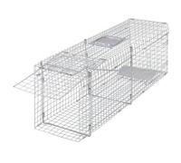 vidaXL Piège à animaux galvanisé 100 cm, habitats et cages pour petits animaux, piège à animaux,, cage à rats 170238