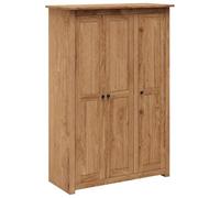 vidaXL Pin Garde-Robe à 3 Portes Penderie Armoire de Rangement Stockage Armoire de Vêtements Chambre à Coucher Maison 118x50x171,5 cm Assortiment Panama