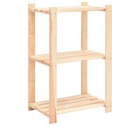 vidaXL Pin Solide Étagère de Stockage à 3 Niveaux 60x38x90 cm 150kg Couloir
