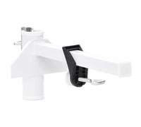 Vidaxl Pince À Parasol Pour Balcon Blanc 38 Mm Acier