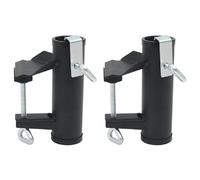 vidaXL Pinces à parasol pour balcon 2 pcs 25-38 mm acier